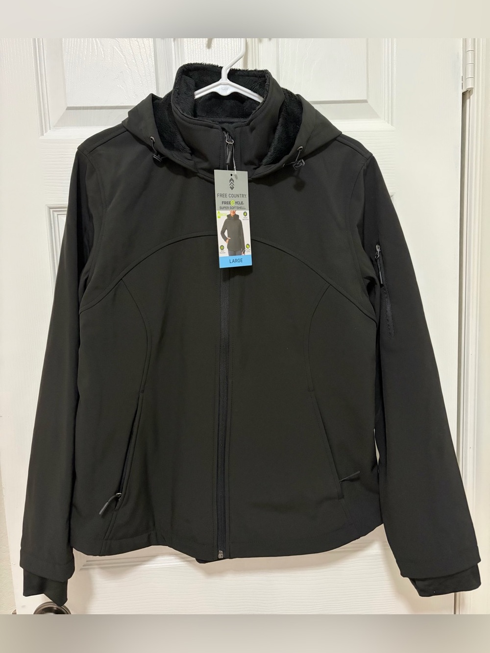 Free Country Women's Black Hooded Jacket
